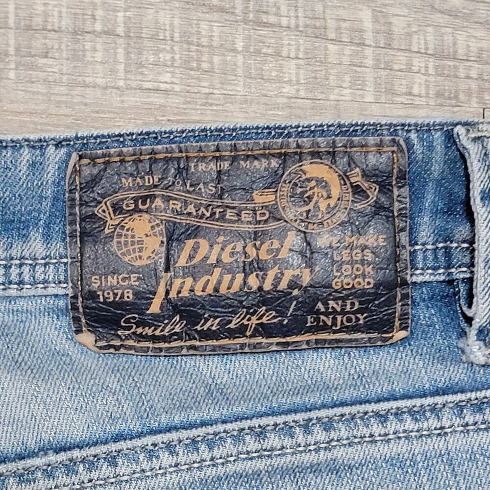 Diesel Light Blue Straight Men's Jeans - Picture 7 of 14